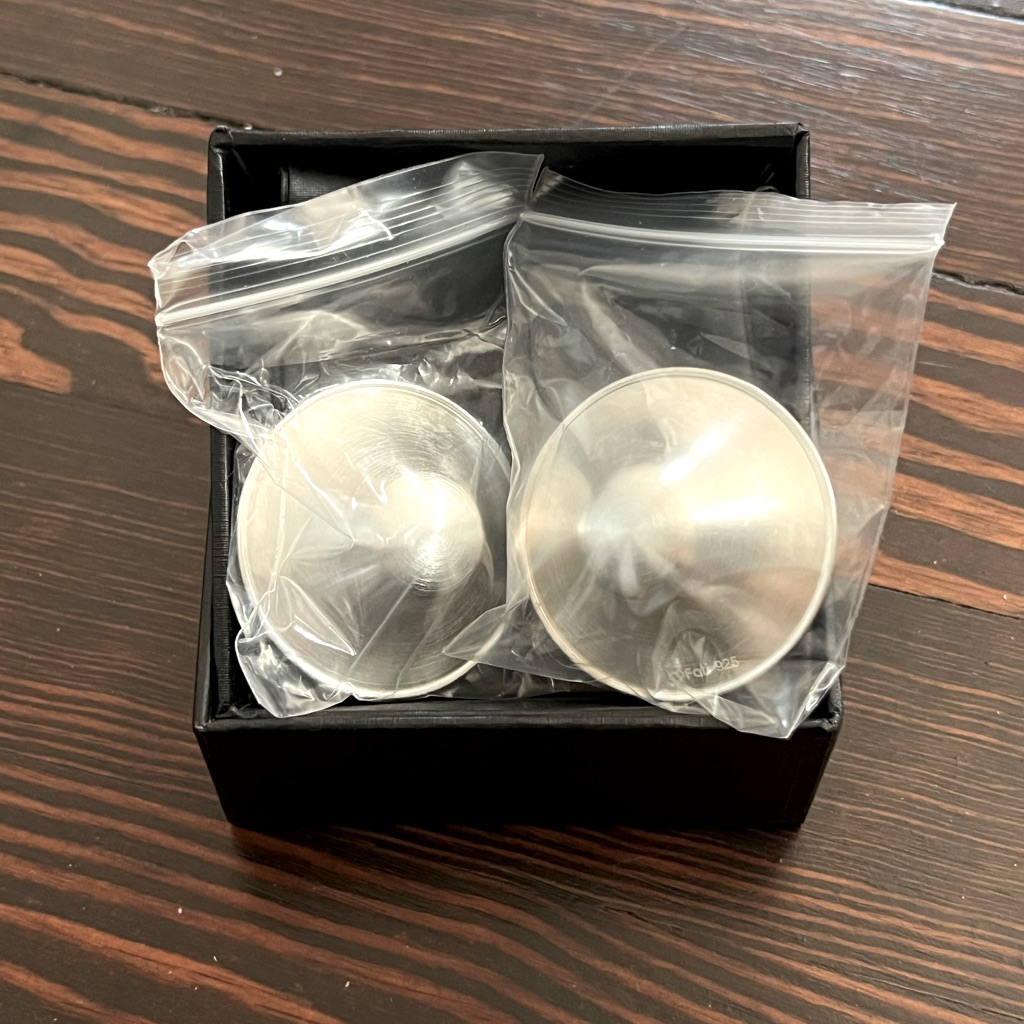 Silver Nursing Cups Nwot